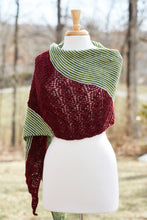 Load image into Gallery viewer, Christmas Lace-and-Stripes Wrap