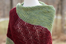 Load image into Gallery viewer, Christmas Lace-and-Stripes Wrap