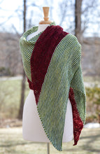 Load image into Gallery viewer, Christmas Lace-and-Stripes Wrap