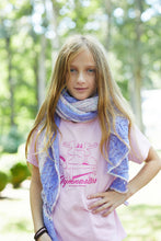 Load image into Gallery viewer, Pastel Speckles and Lace Shawl