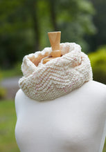 Load image into Gallery viewer, Pink-Flecked Textured Infinity Cowl