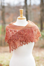 Load image into Gallery viewer, Fall Leaves Lace Shawlette