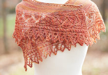 Load image into Gallery viewer, Fall Leaves Lace Shawlette