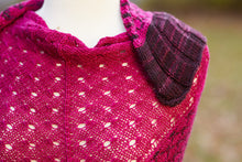Load image into Gallery viewer, Pink and Purple Latticed Shawl