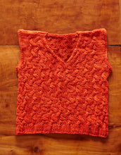Load image into Gallery viewer, Cabled Toddler Vest